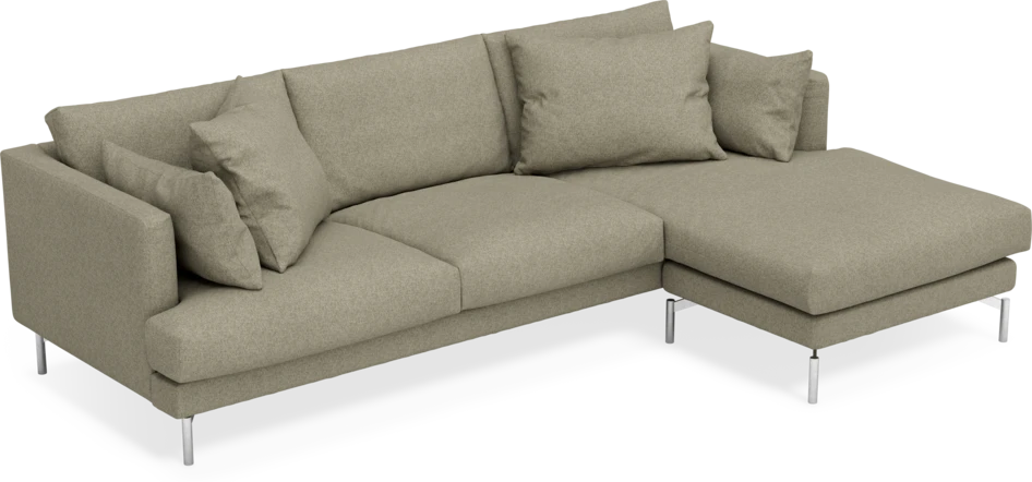 Harper - 4-sits med schäslong höger  - Beige