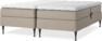 Delux Sense - Ställbar säng, dubbelsäng med bäddmadrass - Beige