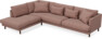 Harper - 3-sits soffa med divan vänster - Rosa