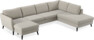 County - 3-sits soffa med schäslong vänster och divan höger - Beige