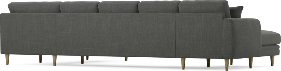 Eden - 3-sits soffa med schäslong vänster och divan höger - Grå