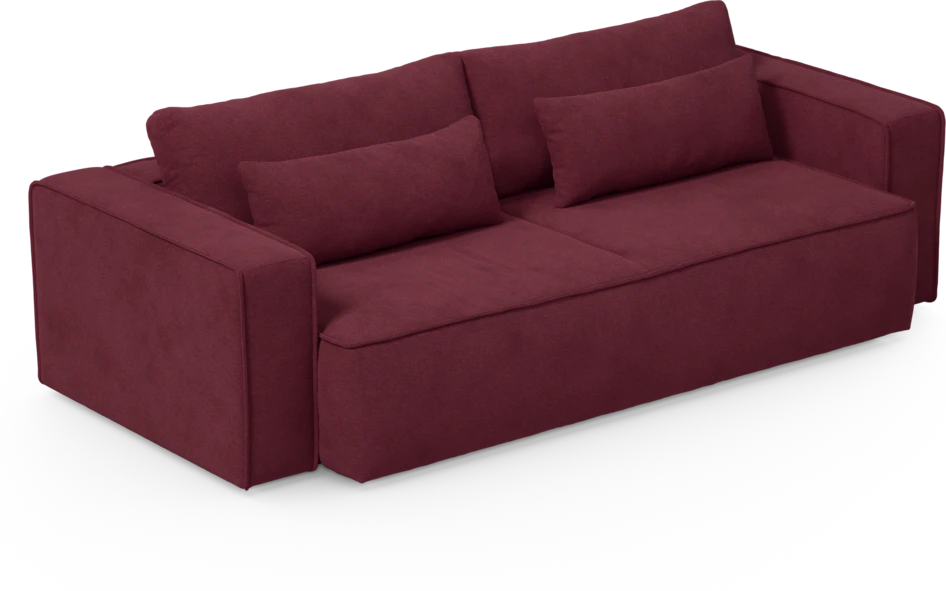 Ide - Bäddsoffa 3-sits - Röd
