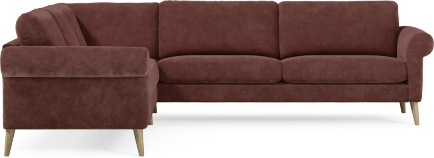 Bridge - Hörnsoffa, 2+3-sits - Röd