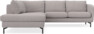 Madison - 2-sits soffa med divan vänster - Grå