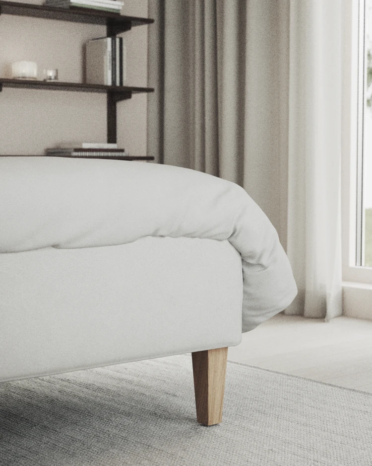 Delux Exclusive - Kontinentalsäng, enkelsäng 120 cm med bäddmadrass och sängben - inspiration