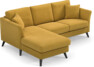 Eden - 2-sits soffa med schäslong - Gul