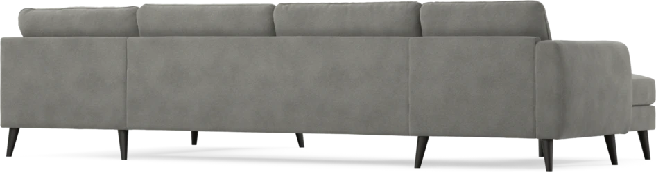 Bridge - 3-sits soffa med schäslong vänster och divan höger - Grå