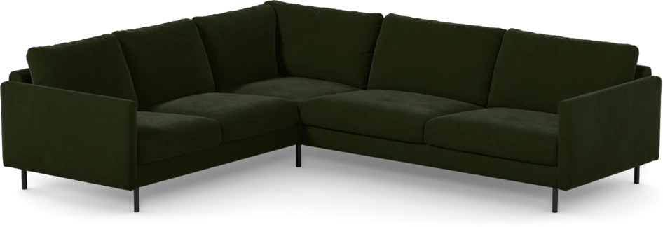 Madison Lux - Hörnsoffa 2+3-sits, hörn 1 - Grön