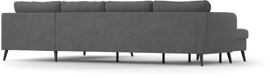 County - 3-sits soffa med schäslong vänster och divan höger - Grå