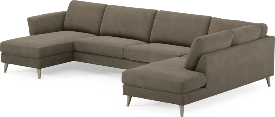 Bridge - 3-sits soffa med schäslong vänster och divan höger - Beige