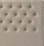Delux Pikerad XL - Sänggavel, 90-210 cm - Beige