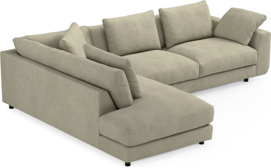 Amie - 3-sits med divan vänster - Beige