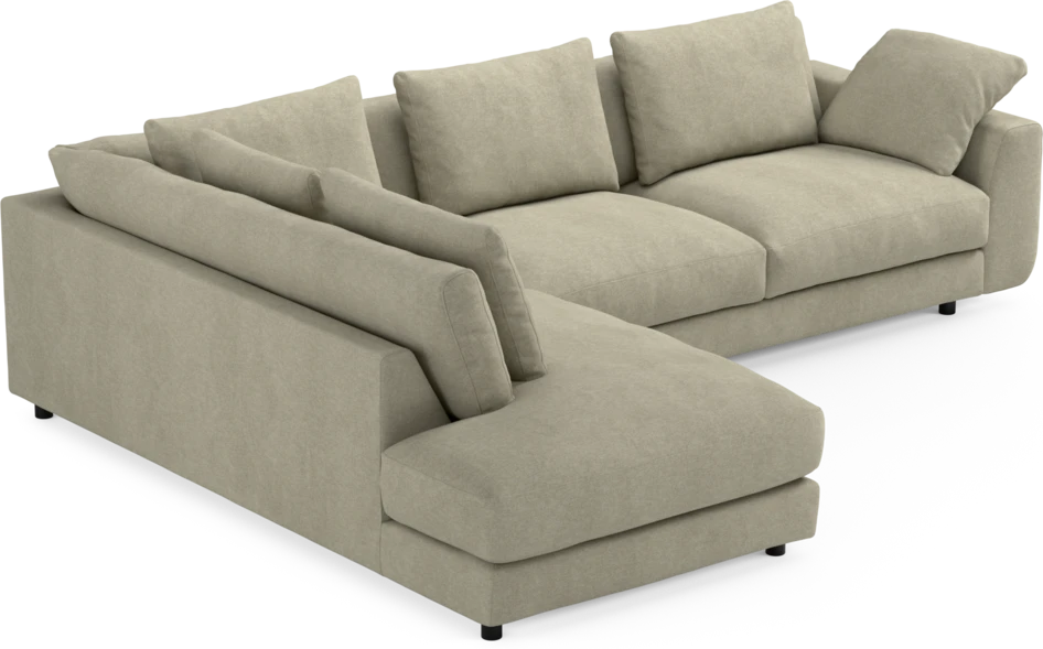 Amie - 3-sits med divan vänster - Beige