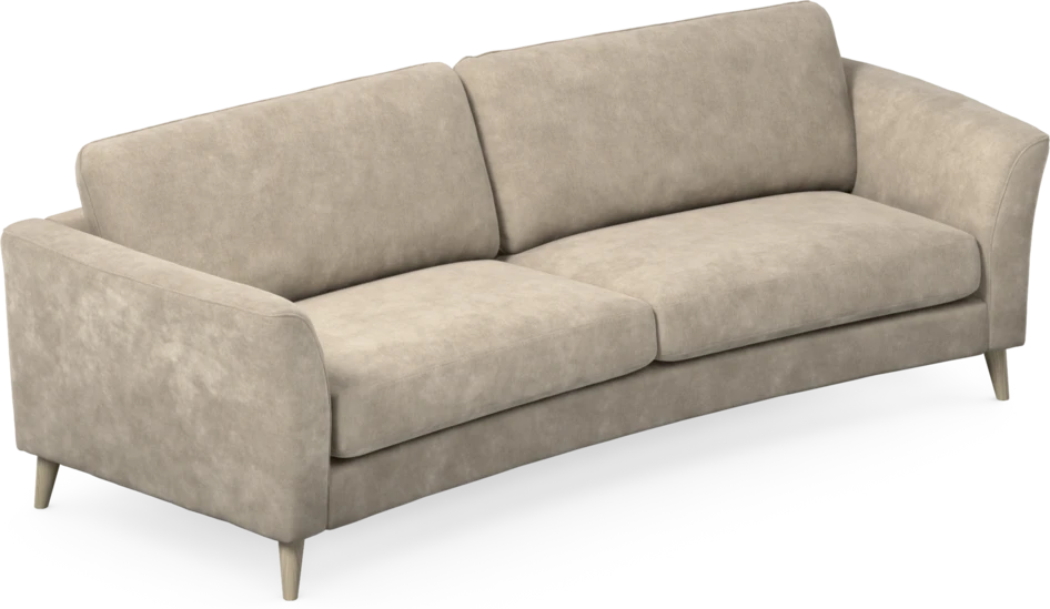 Bridge - 3-sits soffa svängd - Beige