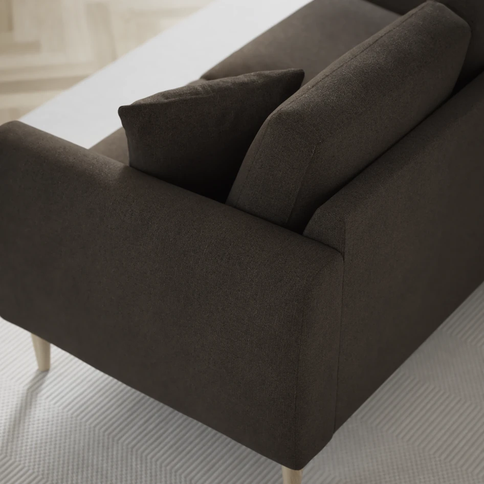 Eden - 3-sits soffa - Brun