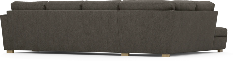 Friday - 3-sits soffa med divan vänster och schäslong höger - Brun