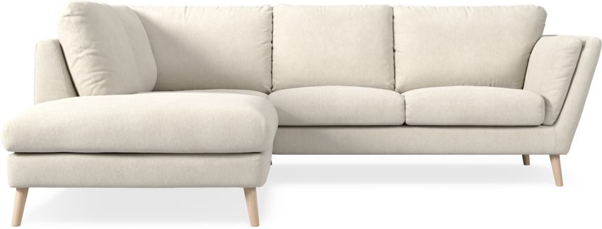 Madison Lux - 2-sits soffa med divan vänster - Vit