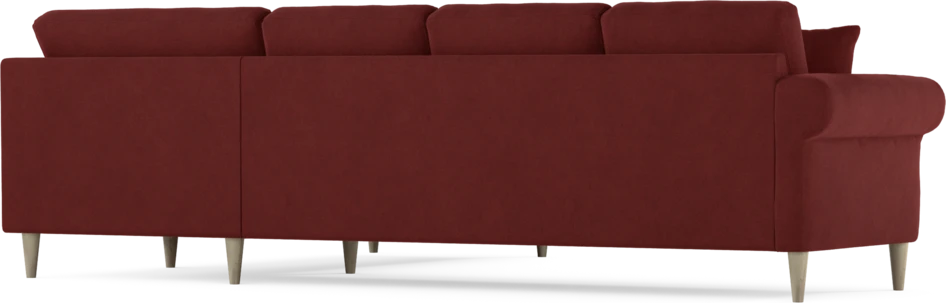 Eden - Hörnsoffa, 3+2-sits - Röd