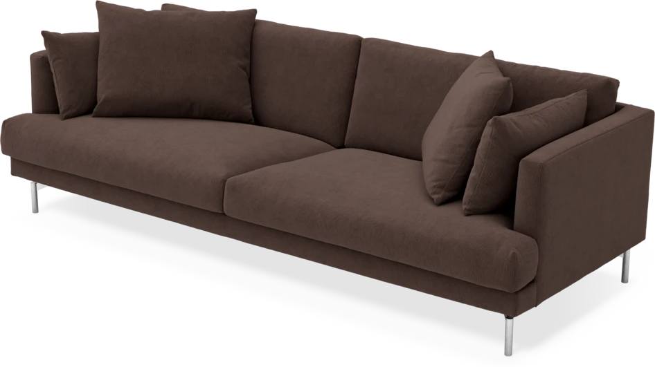 Harper - 4-sits soffa - Brun