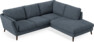 Madison Lux - 2-sits soffa med divan höger - Vit
