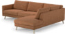 Madison Lux - 3-sits soffa med divan höger - Orange