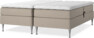 Delux Sense - Ställbar säng, dubbelsäng med bäddmadrass - Beige