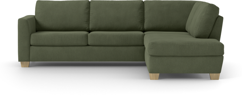 Friday - 2,5-sits soffa med divan höger - Grön