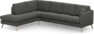 Eden - 3-sits soffa med divan - Grå
