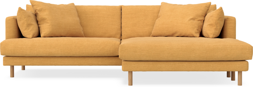 Harper - 4-sits med schäslong XL höger - Gul