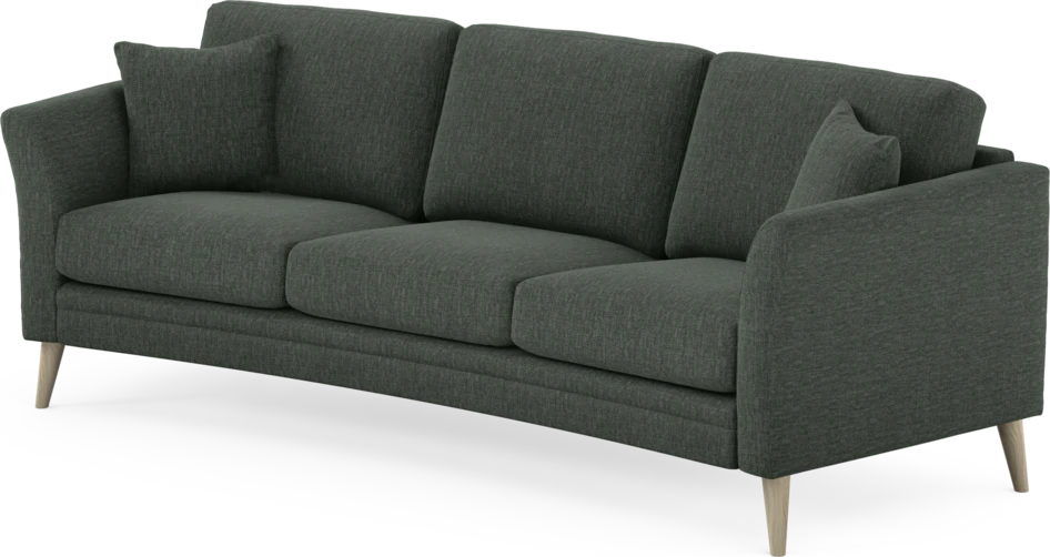 Eden - 3-sits soffa svängd - Grön