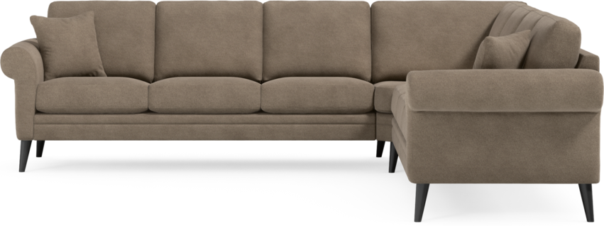 Eden - Hörnsoffa, 3+3-sits - Brun