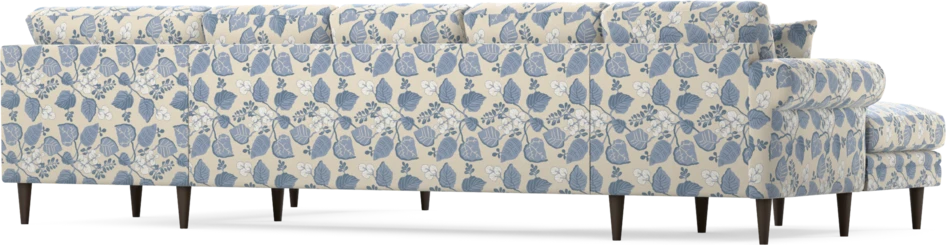 Eden - 3-sits soffa med schäslong vänster och divan höger - Flerfärgad