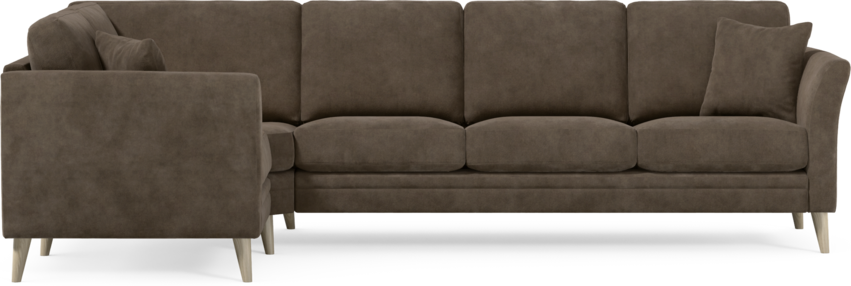 Eden - Hörnsoffa, 1+3-sits - Brun