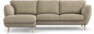 Madison Lux - 2-sits soffa med schäslong vänster - Beige