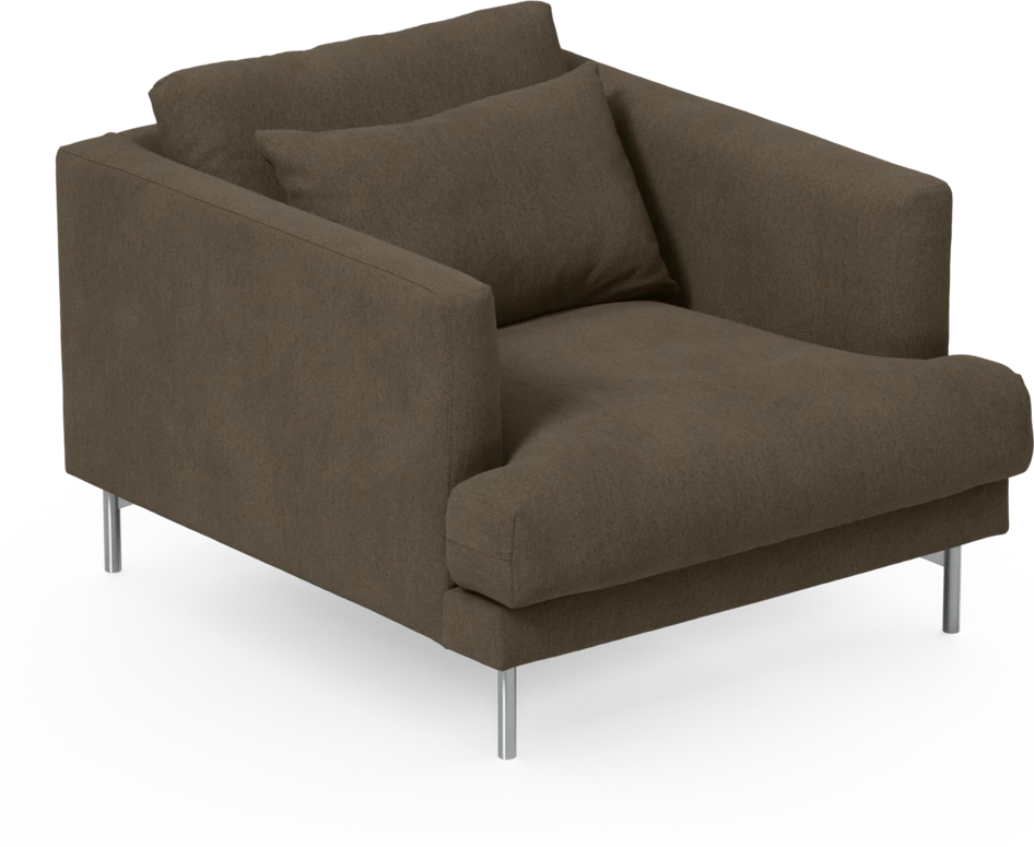 Harper - Fåtölj, 75 cm - Brun