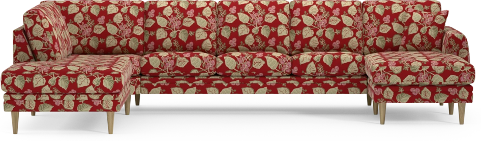 Eden - 3-sits soffa med divan vänster och schäslong höger - Flerfärgad