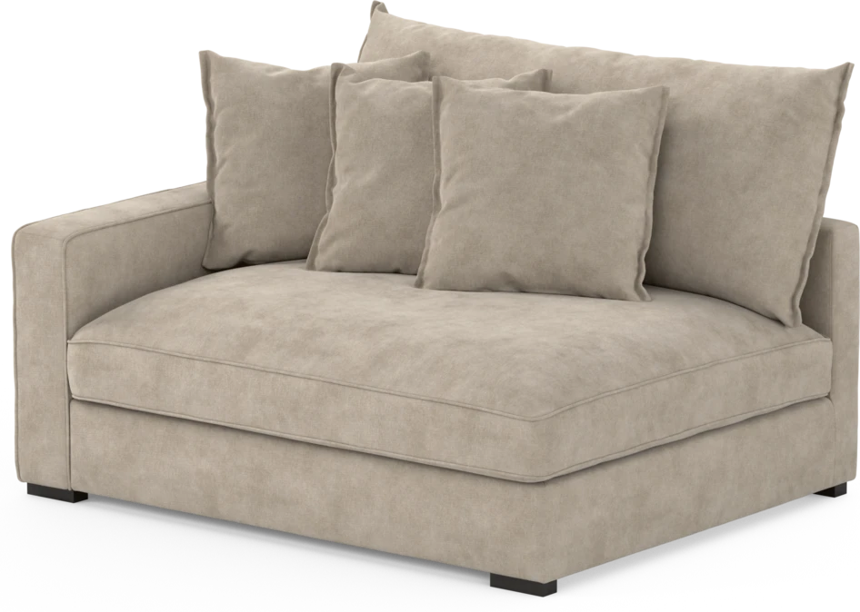 Rossi - 2-sits med armstöd vänster - Beige