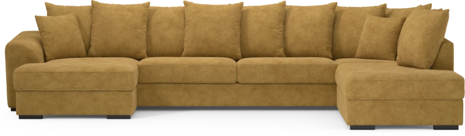 Town - 3-sits soffa med divan höger och schäslong vänster - Gul