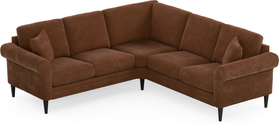 Eden - Hörnsoffa, 2+2-sits - Orange