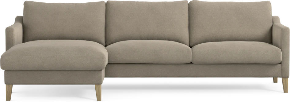Winston - 3-sits soffa med schäslong, vändbar - Beige