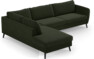 County - 2,5-sits soffa med divan vänster - Grön