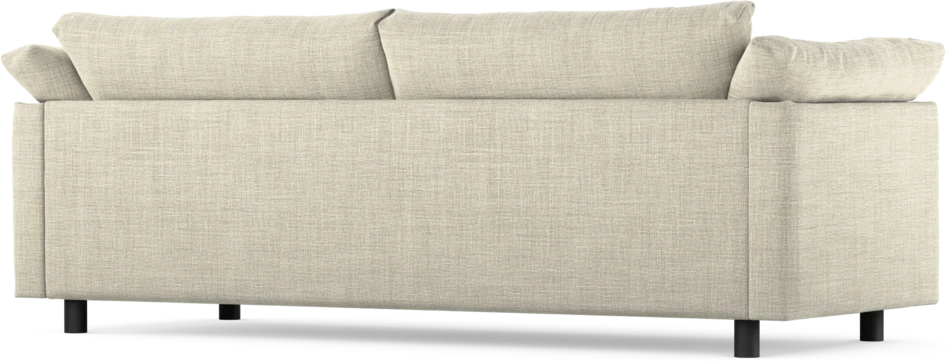 Cherrie - 3-sits soffa, hel dyna, fast klädsel - Beige