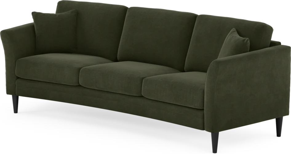 Eden - 3-sits soffa svängd - Grön