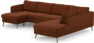 County - 3-sits soffa med schäslong vänster och divan höger - Röd
