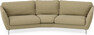 Madison - 3-sits soffa svängd, 90 cm - Gul