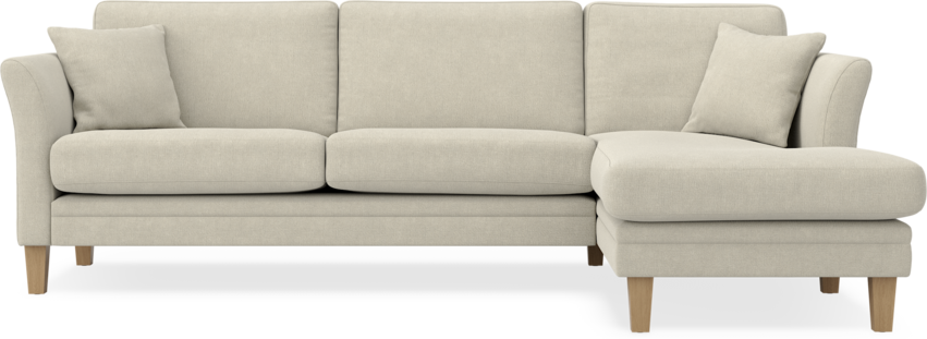 Eden - 2,5-sits soffa med schäslong - Beige