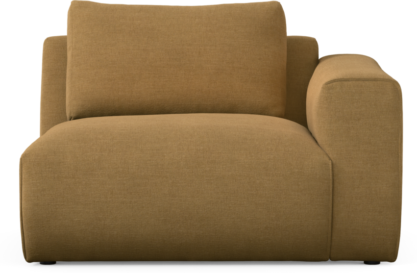 Free - 1,5-sits med armstöd höger - Gul