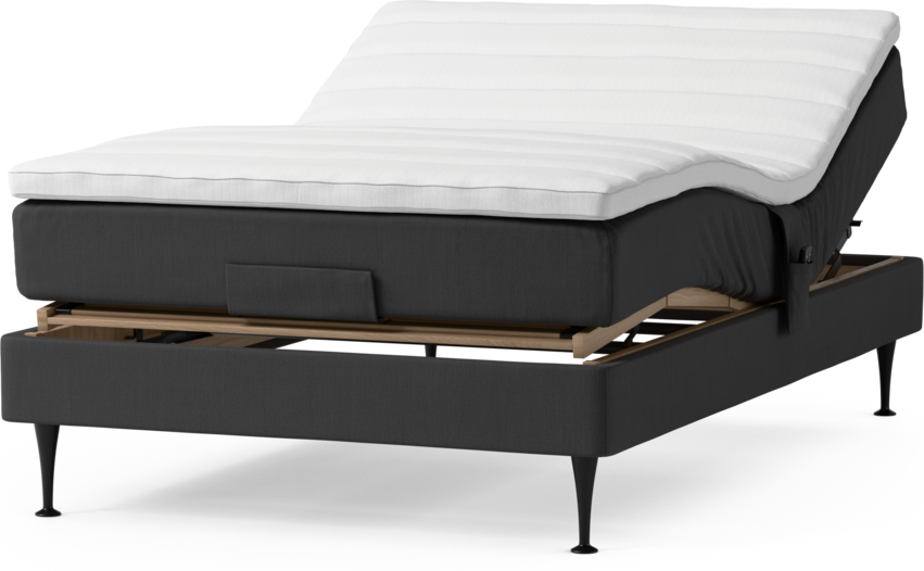 Roma Family - Ställbar säng, enkelsäng med bäddmadrass, B 80-120