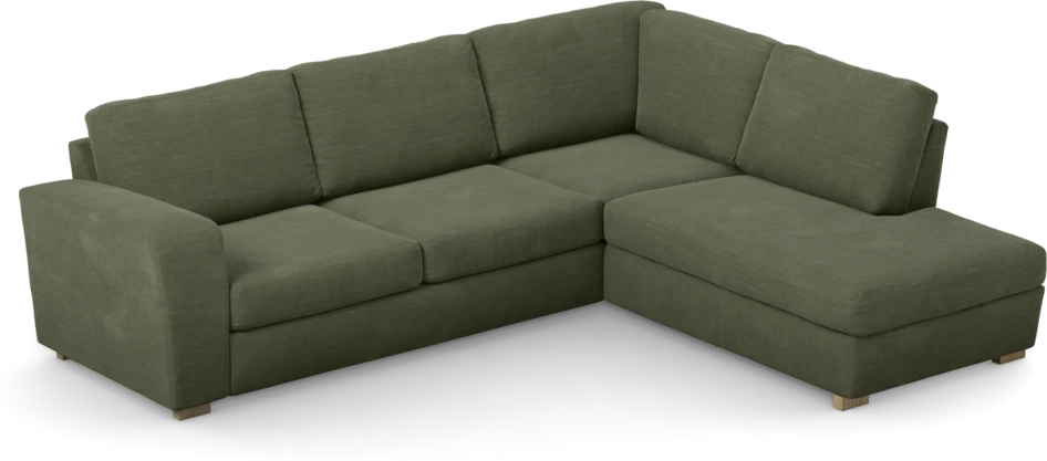 Friday - 2,5-sits soffa med divan höger - Grön