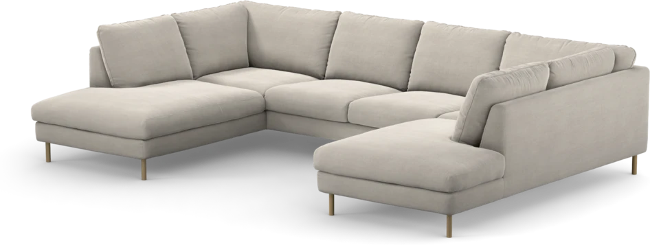 Madison Lux - 2-sits soffa med divan vänster och höger - Beige
